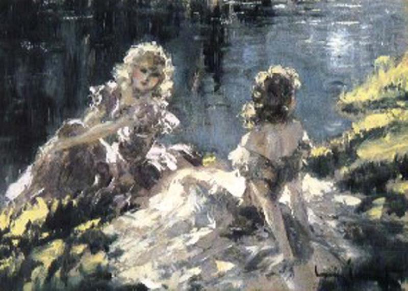 Louis Lcart In the waterside oil painting picture